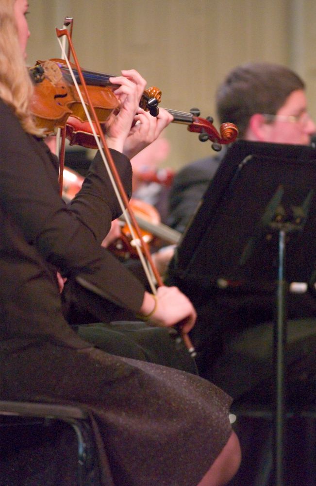 Orchestra with Music Stand